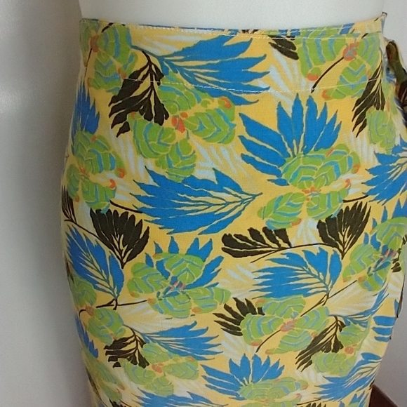 VINTAGE FLAX WRAP SKIRT - Picture 10 of 10